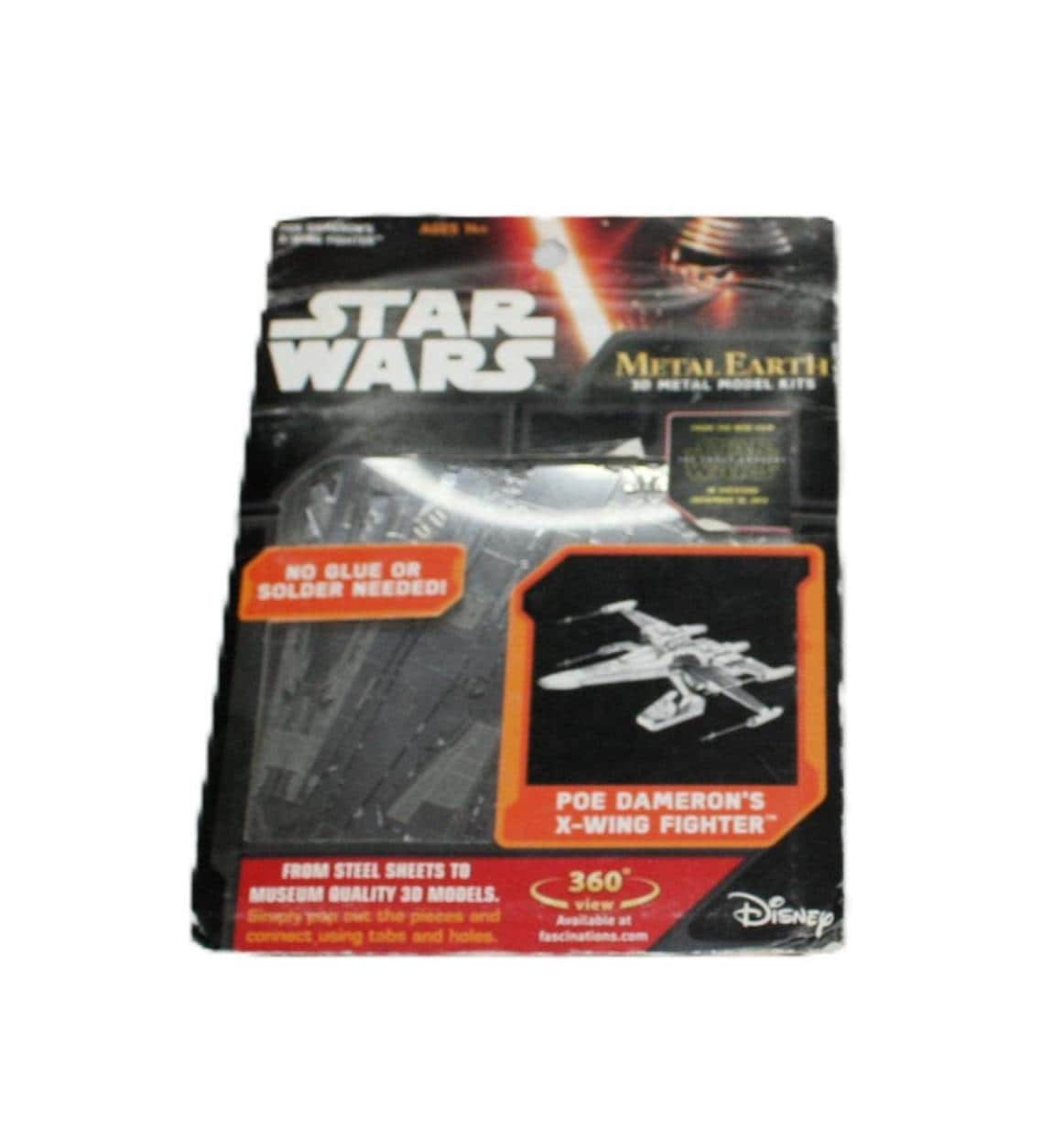 Metal Earth Star Wars Poe Dameron’s X-Wing Fighter 3D Model Kit