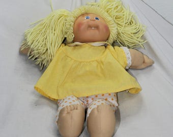 Vintage Original 1982 Cabbage Patch Kid – Golden Pigtails & Front Teeth!