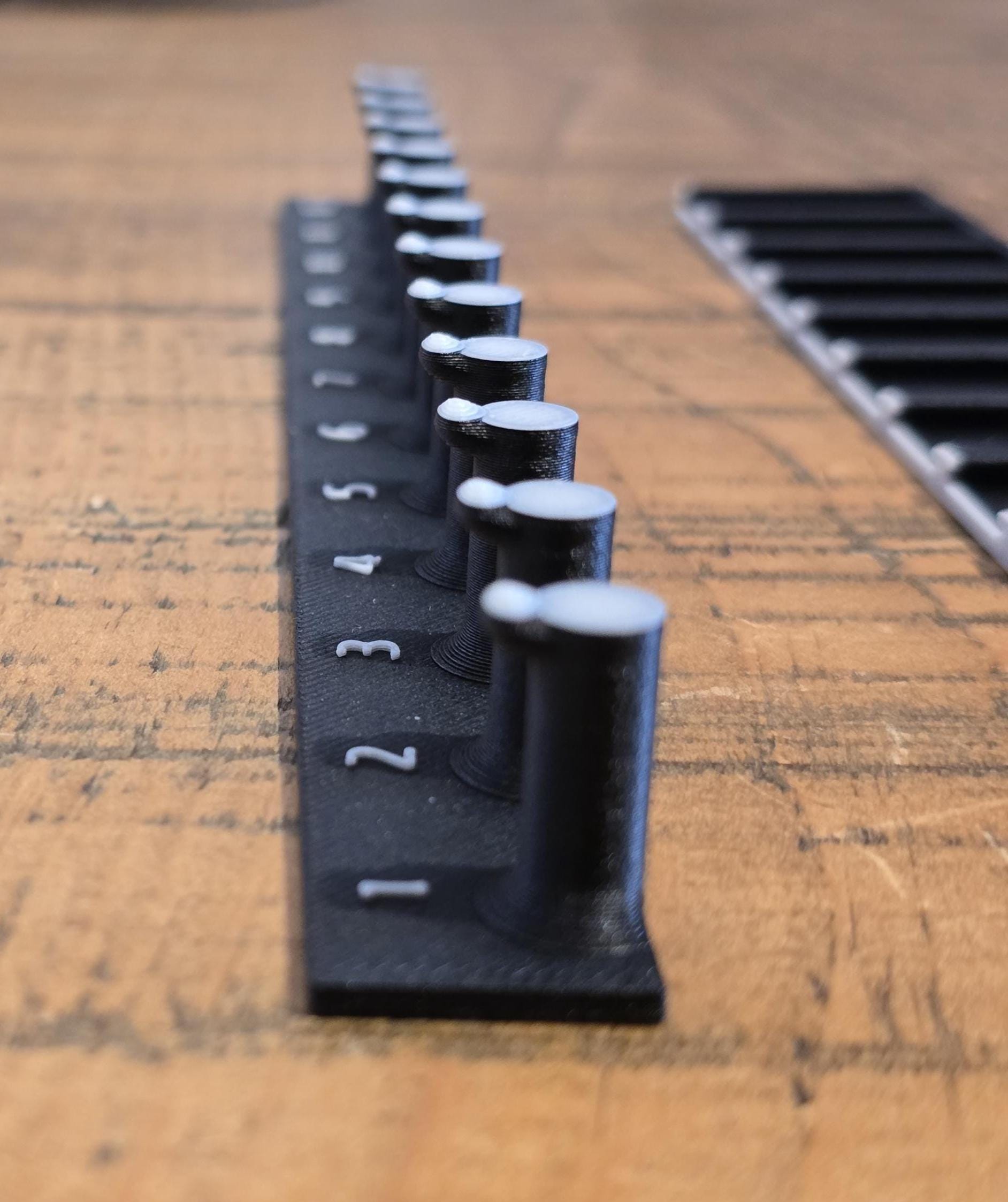 3D Printed Lanyard Key Holder Wall Rack With Label Slots – Organiser ...