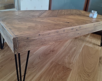 Reclaimed wood Herringbone Coffee Table