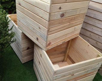 Handmade* Wooden Garden Planter Veg Bed Plant Pot Flower Reclaimed Wood 1x