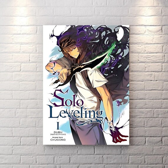 Solo Leveling Manga Volume 1 Cover Poster Canvas Print Anime - Etsy