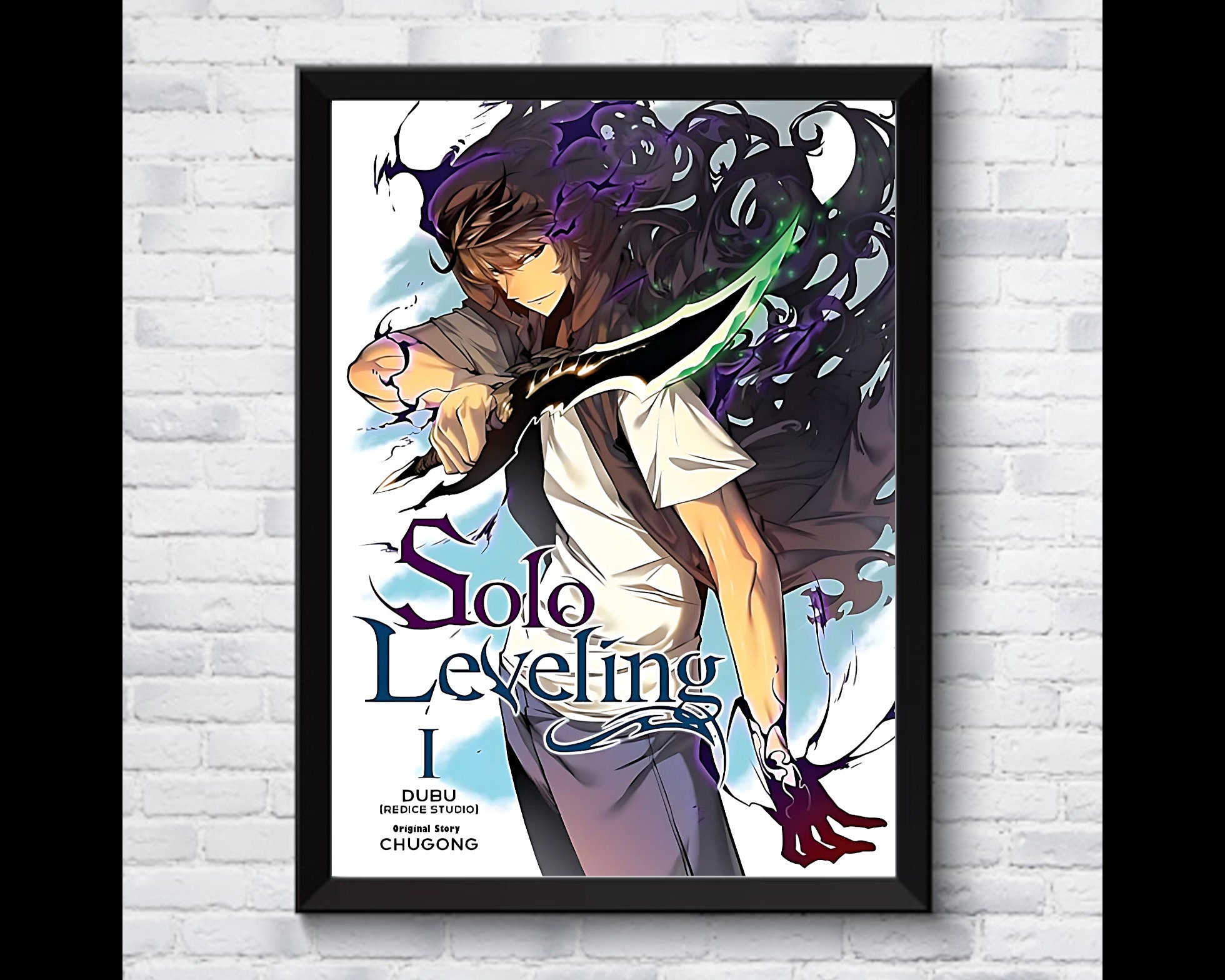 Solo Leveling Manga Volume 1 Cover Poster Canvas Print Anime - Etsy Solo Leveling Manga Volume 1 Cover Poster Canvas Print Anime - Etsy