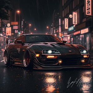 Midnight Supra in Tokyo