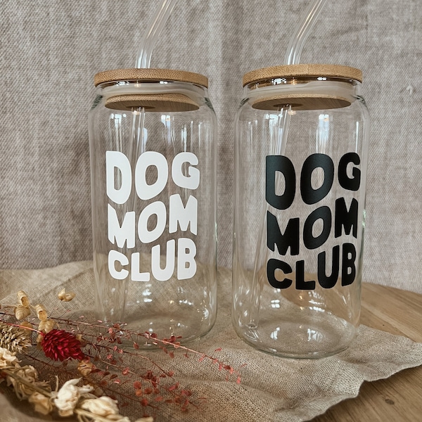 Trinkglas Dog Mom Club