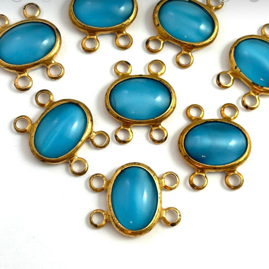 Lot of 8, Vintage Connectors, Jewelry Connectors, Vintage Findings