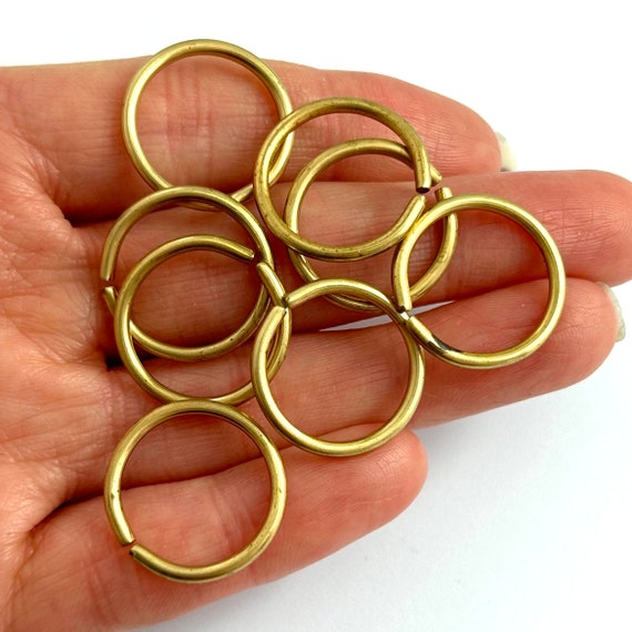 Lot of 8, Large Jump Rings, Vintage Jump Rings, 20mm Jump Rings, Brass Jump  Ring Lot, Vintage Jump Ring Lot, Jewelry Making, Jewelry Supply 