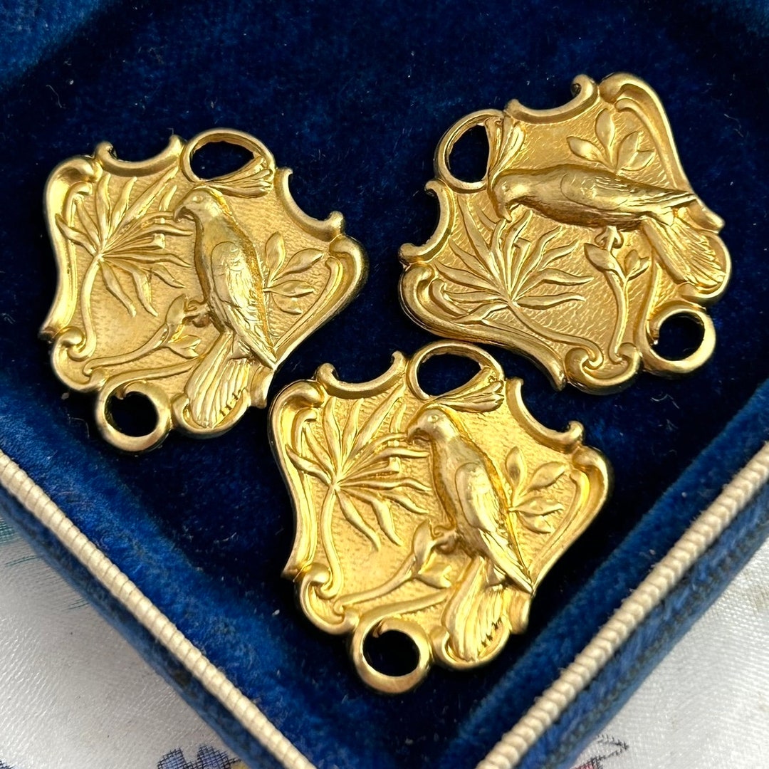 Connectors, Bird Jewelry Findings, Vintage Findings, Jewelry Supply