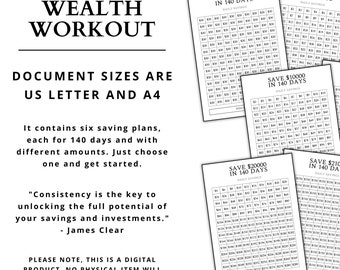 The 140-Day Wealth Workout | Printable | Digital Download