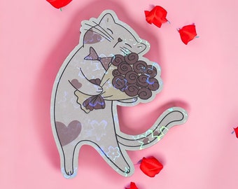 Cute Cat Stickers, Cat Sticker Pack, Cute Cat love sticker pack, freebies