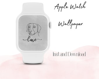 Love has four legs Apple watch wallpaper. Dog mom Gift. Dog lover, Instant download. Apple Accessory