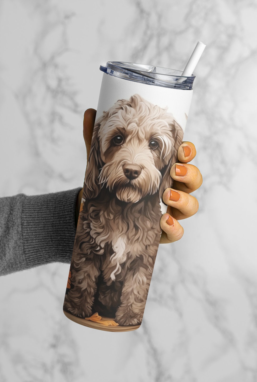 Introducing the Whimsical Cockapoo Tumbler Skinny Steel - Etsy