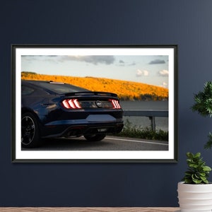 Ford mustang GT California Special Landscape Set #3 Leinwand oder Glanz WandKunst Home Decor