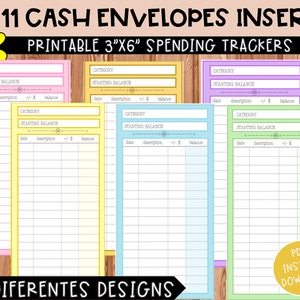 Druckbare Geldumschläge Einsätze | Budgetierungseinsätze | Kassenbuch | A6 Ausgaben Tracker | Expense Tracker | Cash Tracker | Digital