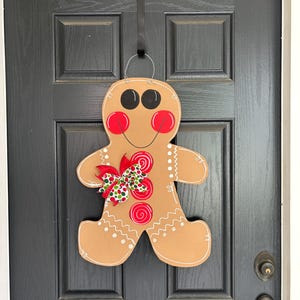 Gingerbread Man door hanger