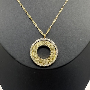 Beautiful Arabic Islamic Muslim Gold Color Necklace