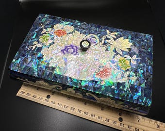 ゴージャスな手作りのマザーオブパールインレイ韓国?ジュエリー