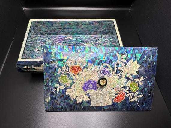 ジュエリーボックス　漆器　マザーオブパール ジュエリーボックス 漆器 マザーオブパール