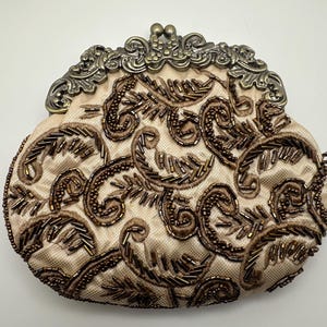 Bolso/bolso/embrague de noche con cuentas vintage