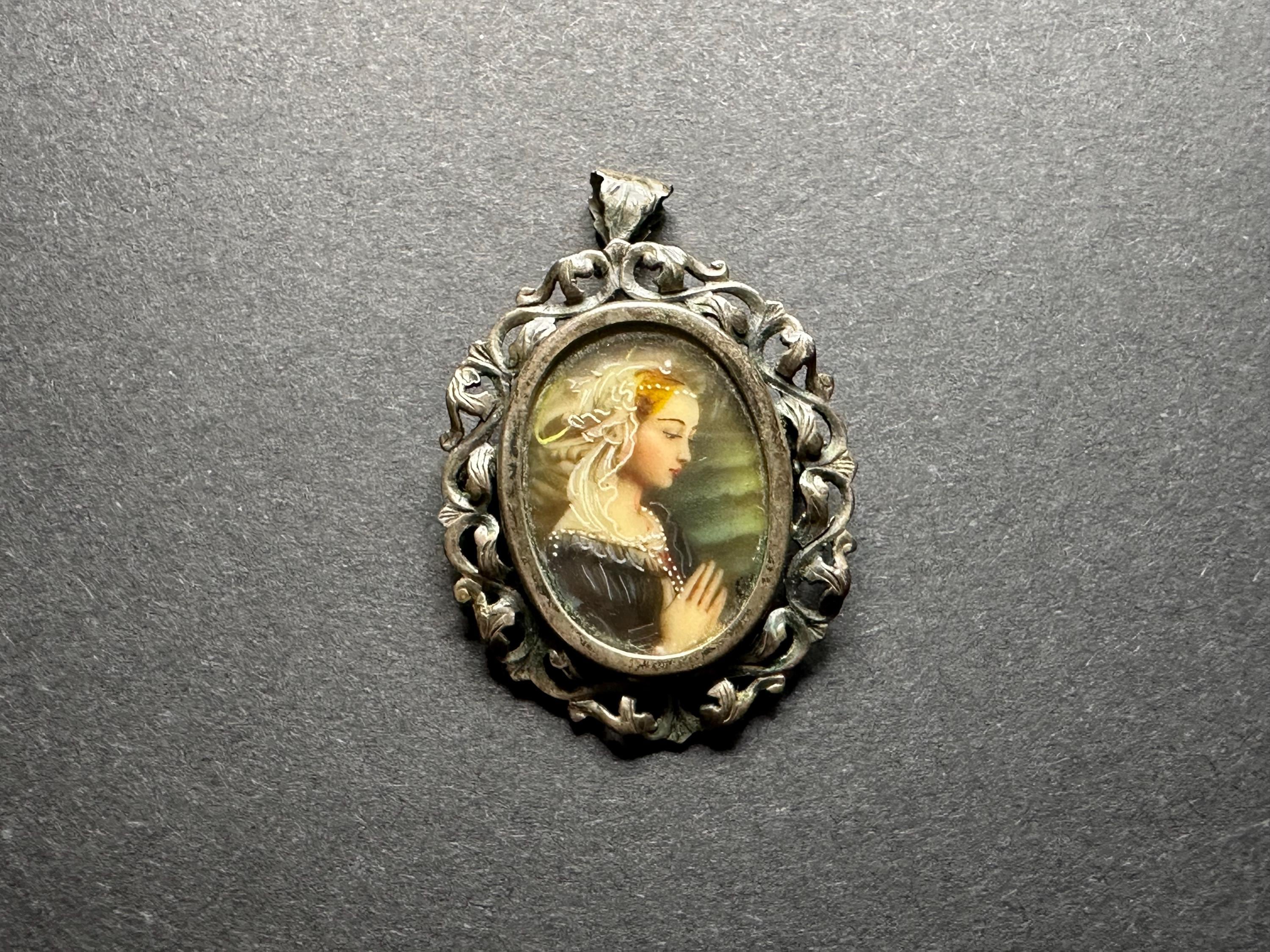 800 silver vintage pendant - Etsy 日本