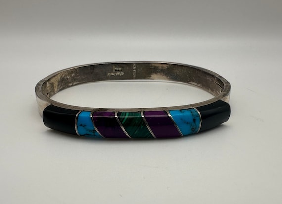 Sterling Silver .925 Multi-Stone Southwestern Sou… - image 1