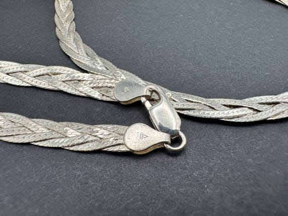 メキシカンジュエリー シルバー925 plated ロープチェーン ネックレス メキシカンジュエリー シルバー925 ロープチェーン ネックレス