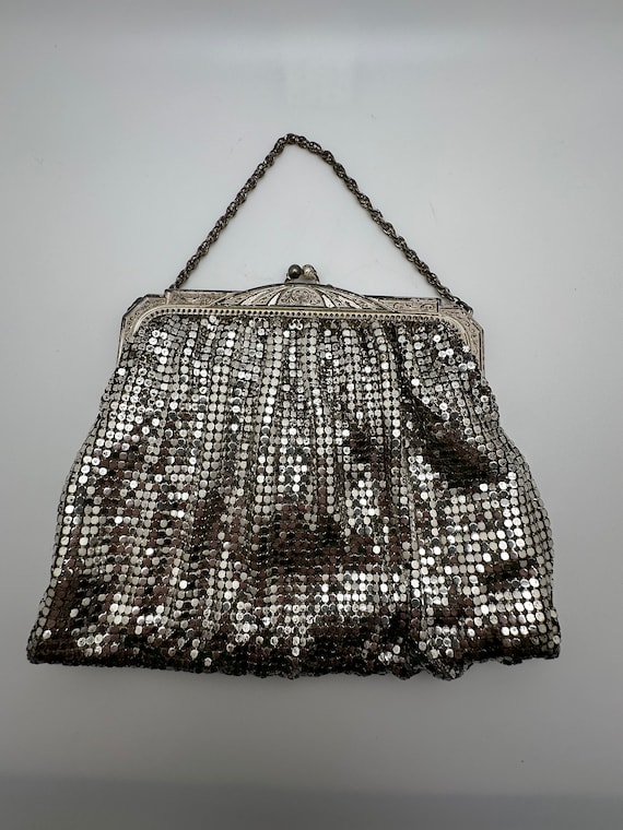Vintage Whiting and Davis Mesh Silver Purse Evening Bag - Etsy
