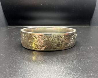 Vintage 1941 KENART Ltd BIRMINGHAM Sterling Silver .925 Bangle