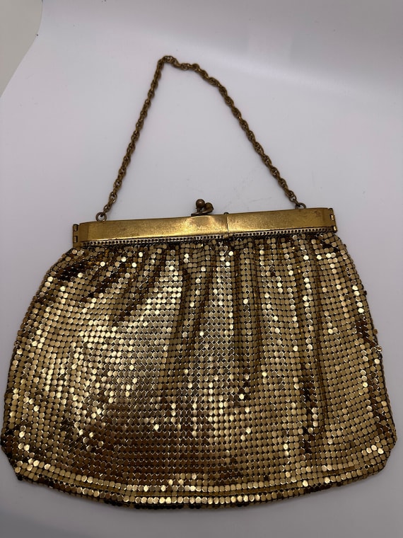アンティーク雑貨 whiting & davis mesh bag Vintage Whiting & Davis Gold Metallic Evening Mesh Bag Purse - Etsy