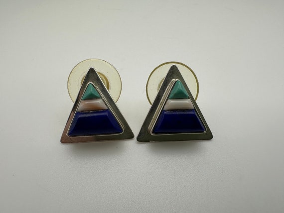 Detailed Vintage Native American Zuni Turquoise Coran Sterling Silver Coral Pin Detailed Vintage Native American Zuni Turquoise Coran Sterling Silver Coral Pin