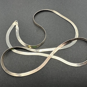 Vintage 75 cm Lange Sterling Silber .925 Kette Made in Italy