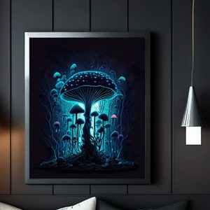 Magic Mushroom Wall Art: Enchanted Forest Printable (Digital Download)