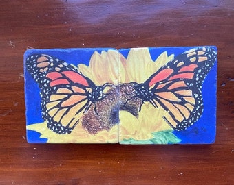 Butterfly Marble Coasters
