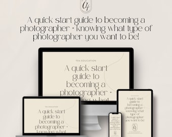 Guía rápida de fotografía / Descubre tu estilo (Descarga digital)