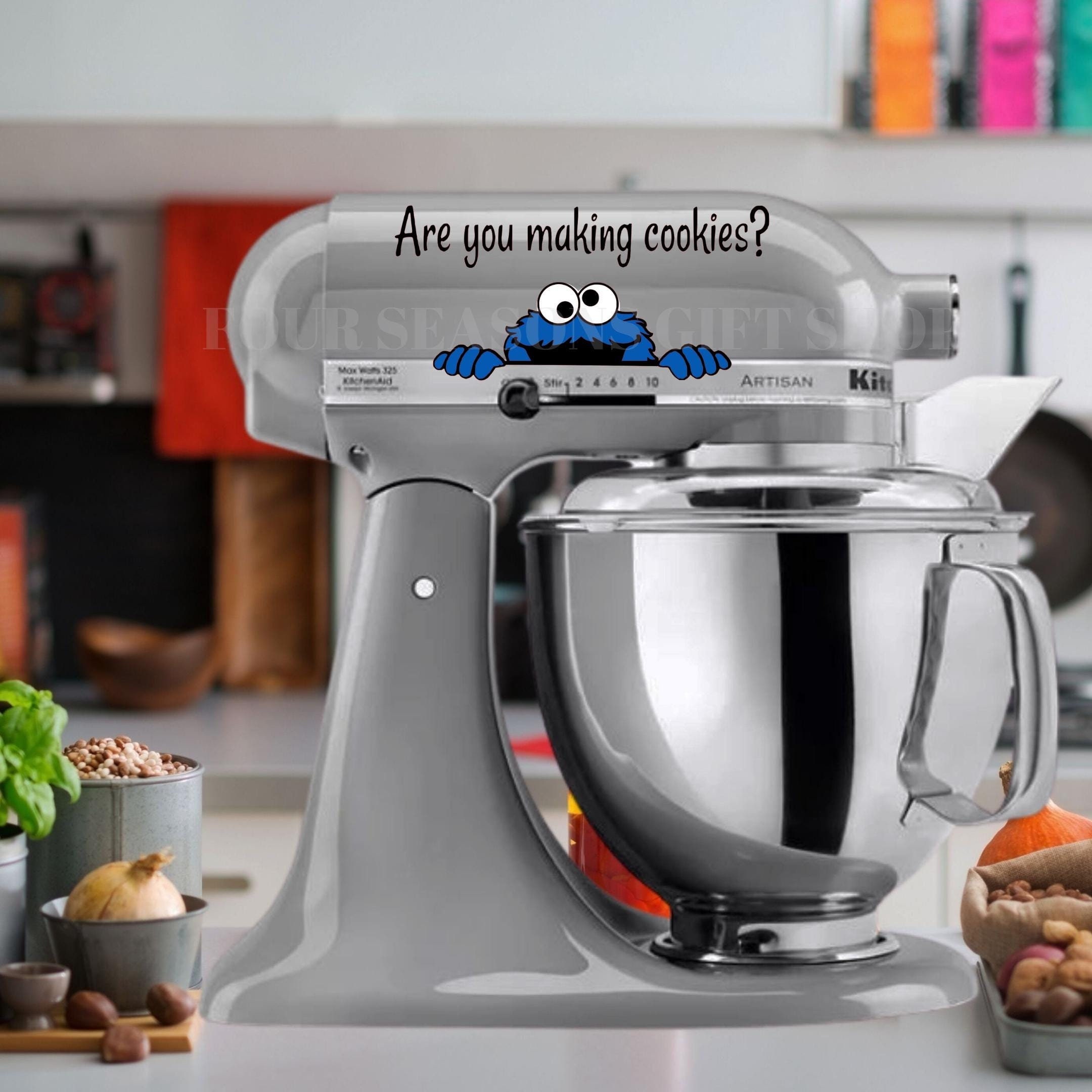 Vinyl Decal for Your Stand Mixer - Are You Making Cookies (cookie Vinyl Decal for Your Stand Mixer - Are You Making Cookies (cookie