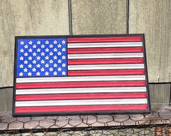 Layered U.S. Flag SVG, Wall Art Vector File (Digital Download)