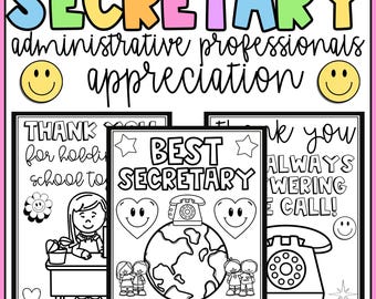 Administrative Professionals Day - Thank You Secretary, Receptionist Appreciation Cards