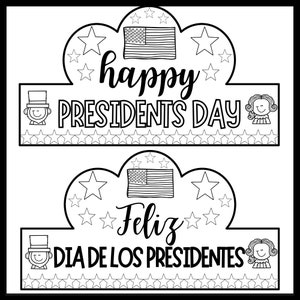 Presidents Day Crowns - Hats - Headbands - Craft for February - George ...