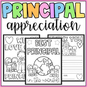 Principal Appreciation - Thank You Letters & Coloring Pages - Download - Printable