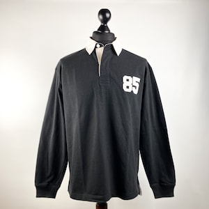 Vintage long-sleeved shirt, Tommy Hilfiger, classic long-sleeved shirt, modern long-sleeved shirt, black long-sleeved shirt, shirt
