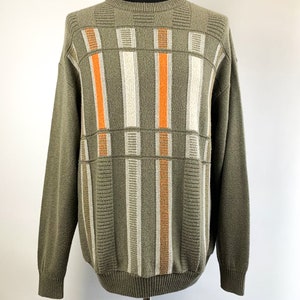 Vintage Pullover,Viacortesa,Crazy Pattern Pullover, Retro pullover, Oversize Pullover,Vintage, Sweater, Unisex Pullover,80er,90er
