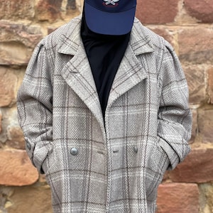Coat, vintage coat, women&#39;s coat, coat, oversize, short coat, short coat, vintage coat