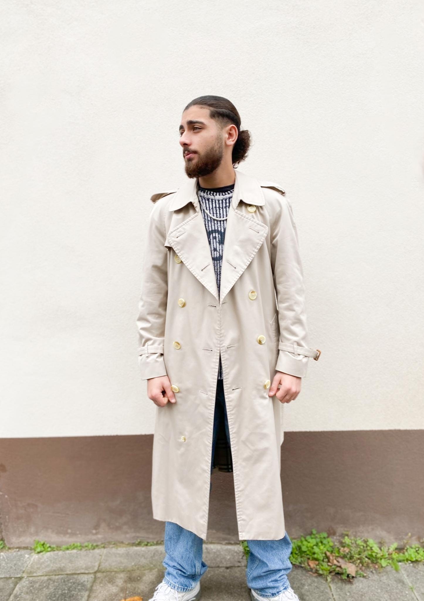 菅田将暉さん着用同型【80年代】 Burberrys Trench Coat Vintage Trench Coat, Burberry,men's Trench Coat,detective