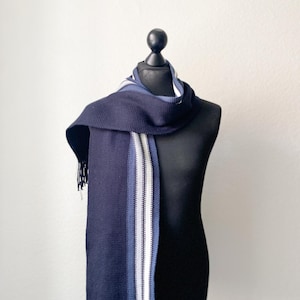 Vintage Scarf,Vintage,Scarf,Retro Scarf,Men&#39;s Scarf,Unisex Scarf,Scarf,Comfortable Scarf,Scarf,Blue Scarf