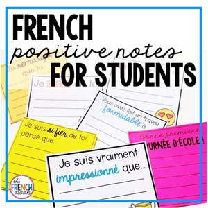 Notes de cours de français | Notes positives françaises | Modèles de gestion de classe en français | Classe de FLS