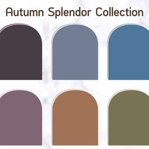 Recetas de colores de arcilla polimérica, Guía de mezcla de colores de otoño, Recetas de colores FIMO, Paleta neutra de otoño, Tonos terrosos cálidos, Tutorial digital