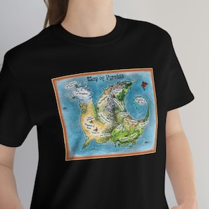 Wings of Fire Classic Map of Pyrrhia Shirt | Unisex Jersey Short Sleeve Tee | Wings of Fire Shirt | WOF Dragon Fans | Teen WOF Lover Shirt