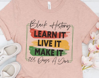 Mes de la historia negra, Camisa de historia negra, Camisa Juneteenth, camiseta de Black lives matter, Camisa de mujeres negras, Camisa mágica de chica negra, orgullo negro