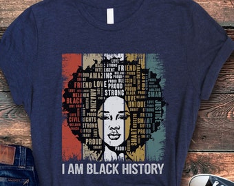 Mes de la historia negra, Camisa de historia negra, Camisa Juneteenth, camiseta de Black lives matter, Camisa de mujeres negras, Magia de chica negra, Soy historia negra