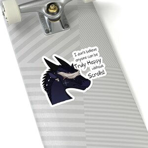 Wings of Fire Sticker, Sunny sticker, Wings of Fire, WOF, Truly Happy without Scrolls, Nightwing Sticker 画像 10